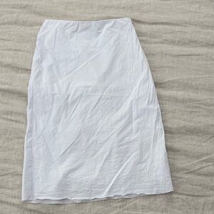 Vince Stretch Linen blend White Pencil Skirt, sz 2